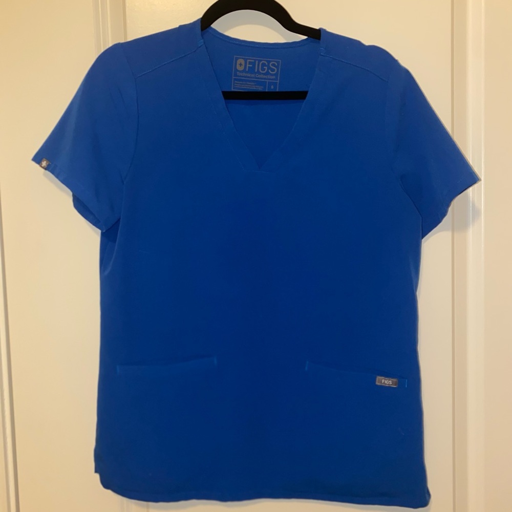 Figs Scrub Set (Royal Blue) Catarina Top & Yola Pants